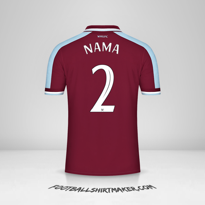 Jersey West Ham United FC Cup 2021/2022 -  nama - 2