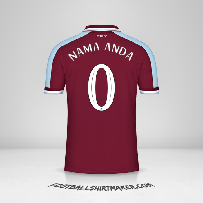 Jersey West Ham United FC Cup 2021/2022 -  nama anda - 0