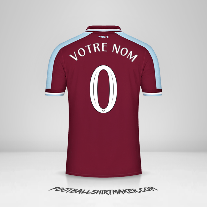 Maillot West Ham United FC Cup 2021/2022 -  votre nom - 0