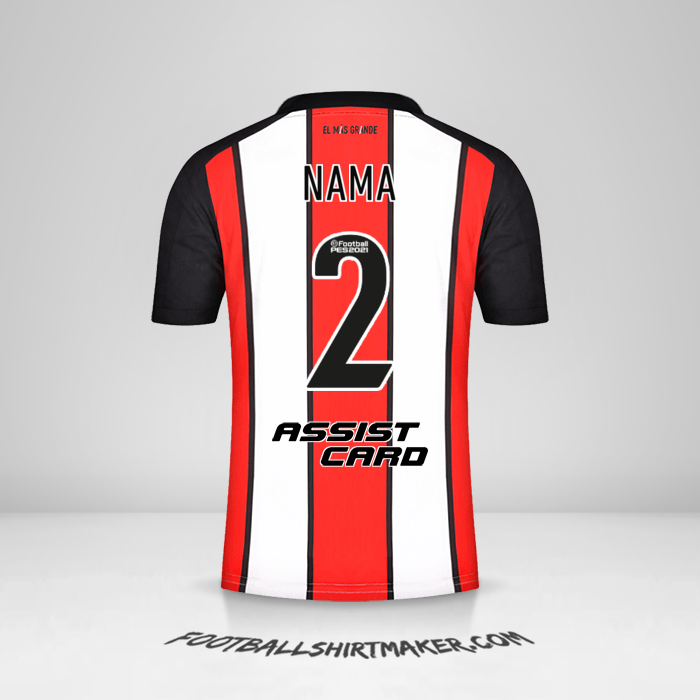 Jersey River Plate 2021/2022 Ketiga -  nama - 2