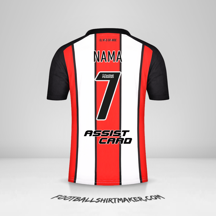 Jersey River Plate 2021/2022 Ketiga -  nama - 7