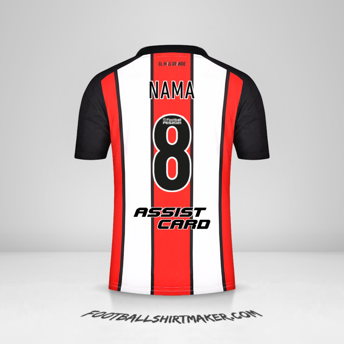 Jersey River Plate 2021/2022 Ketiga -  nama - 8