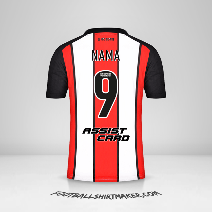 Jersey River Plate 2021/2022 Ketiga -  nama - 9