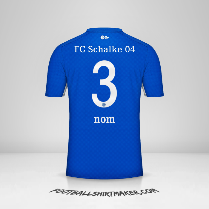 Maillot Schalke 04 2021/2022 -  nom - 3