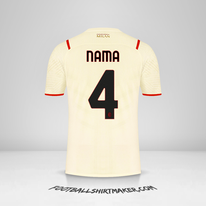 Jersey AC Milan 2021/2022 Alternatif -  nama - 4
