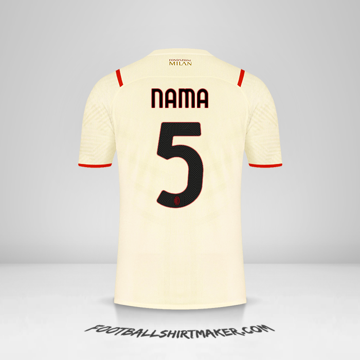 Jersey AC Milan 2021/2022 Alternatif -  nama - 5