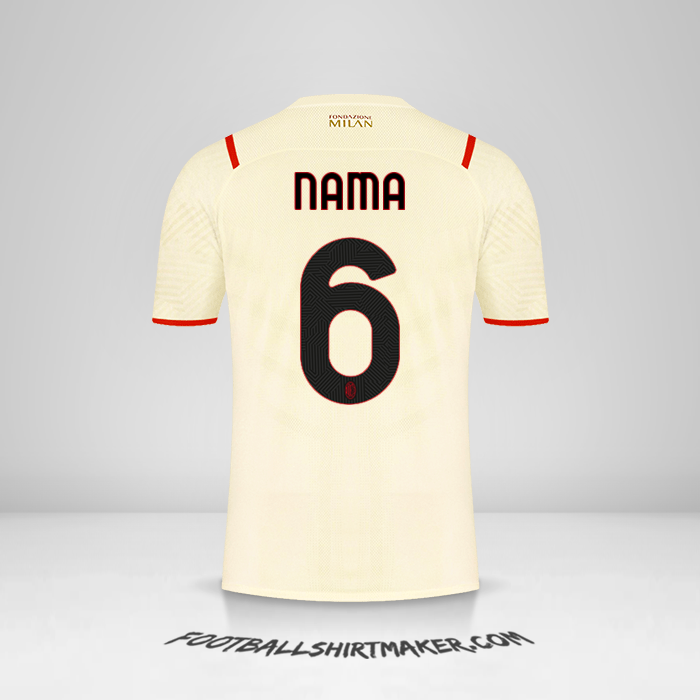Jersey AC Milan 2021/2022 Alternatif -  nama - 6