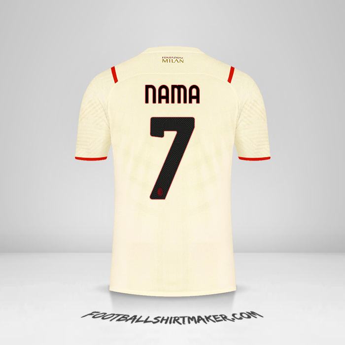 Jersey AC Milan 2021/2022 Alternatif -  nama - 7