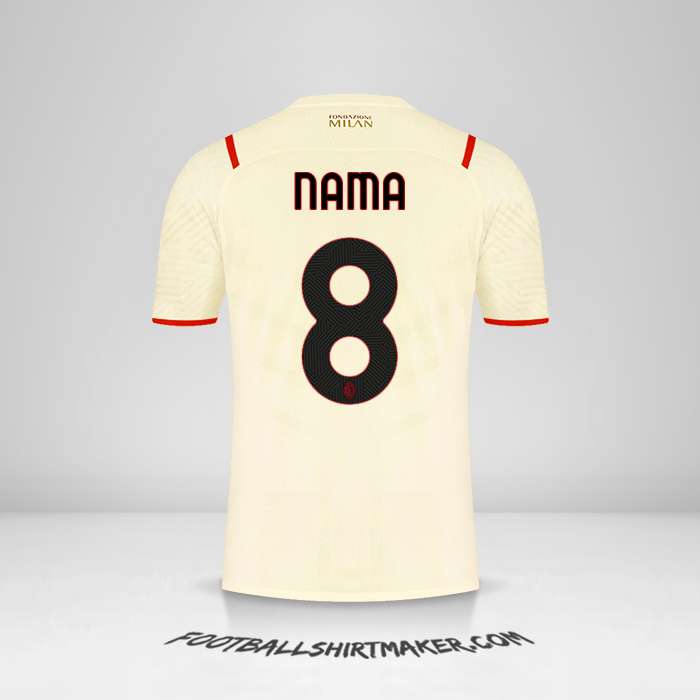 Jersey AC Milan 2021/2022 Alternatif -  nama - 8