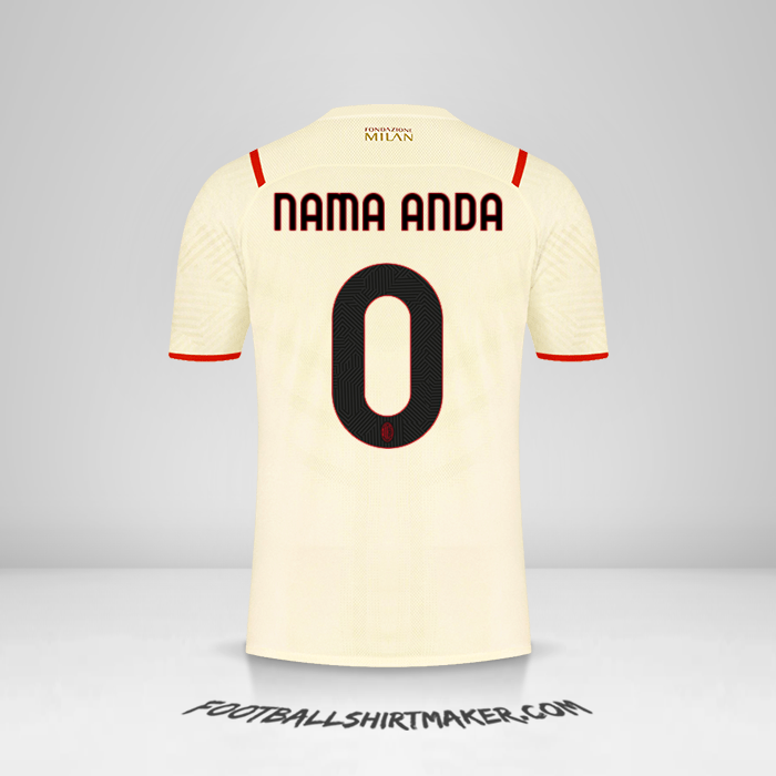 Jersey AC Milan 2021/2022 II -  nama anda - 0