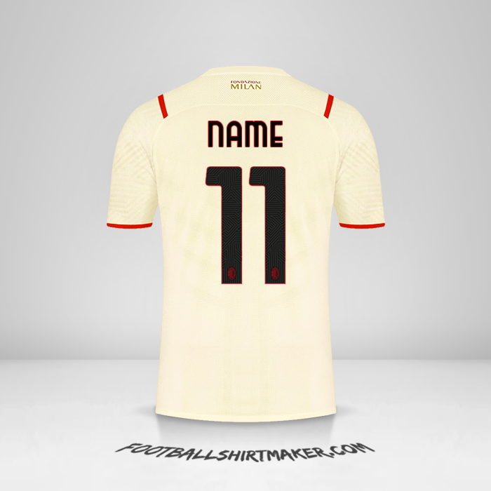 Jersey AC Milan 2021/2022 Away -  name - 11