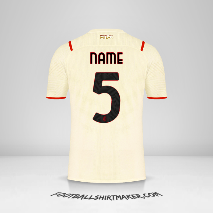 Shirt AC Milan 2021/2022 Away -  name - 5