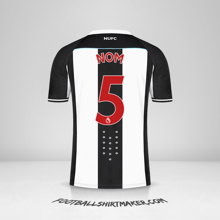 Maillot Newcastle United FC 2021/2022 -  nom - 5