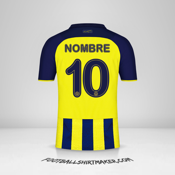 Jersey Fenerbahce SK Cup 2021/2022 -  nombre - 10