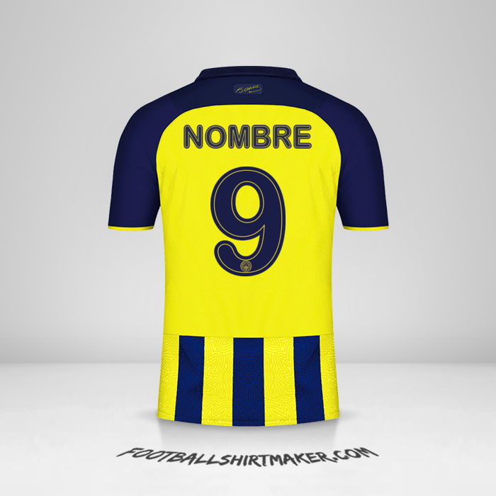 Jersey Fenerbahce SK Cup 2021/2022 -  nombre - 9