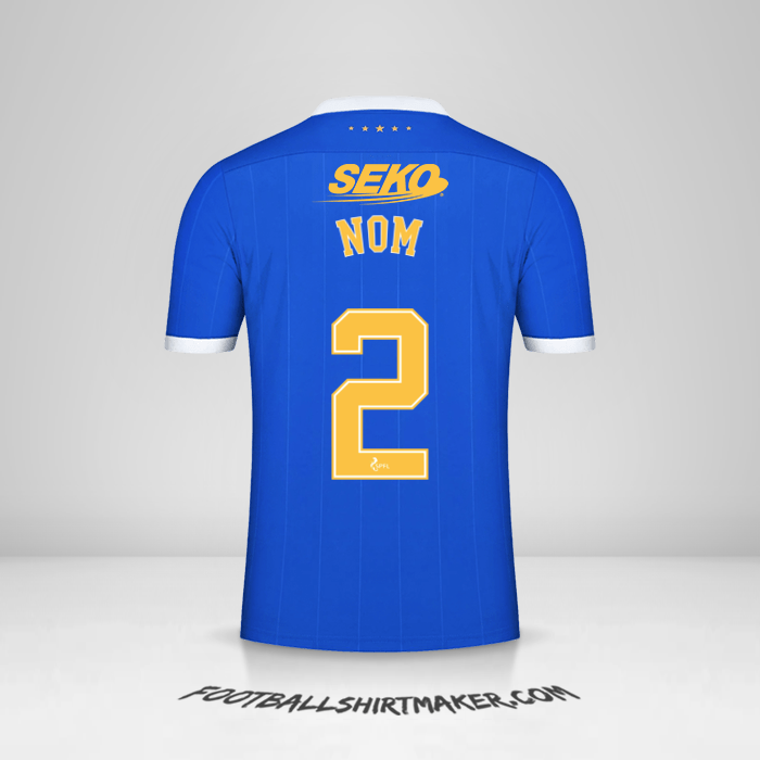 Maillot Rangers FC 2021/2022 -  nom - 2