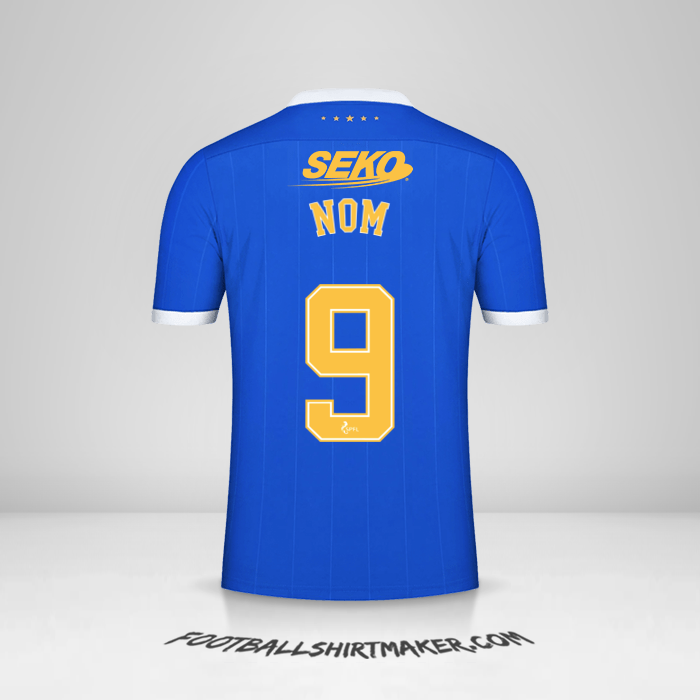 Maillot Rangers FC 2021/2022 -  nom - 9