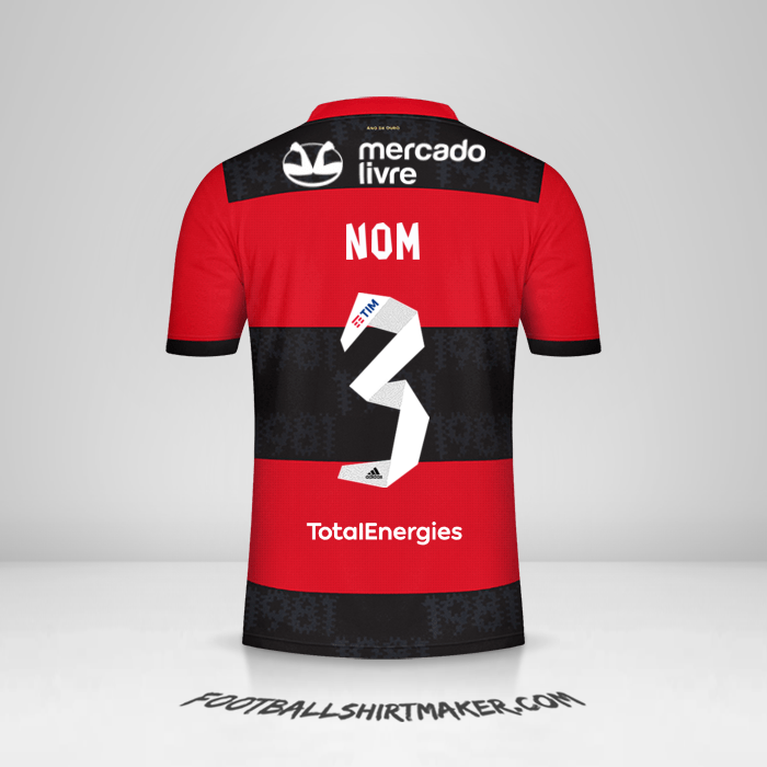 Maillot Flamengo 2021 -  nom - 3