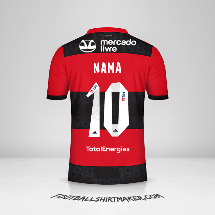 Jersey Flamengo 2021 -  nama - 10