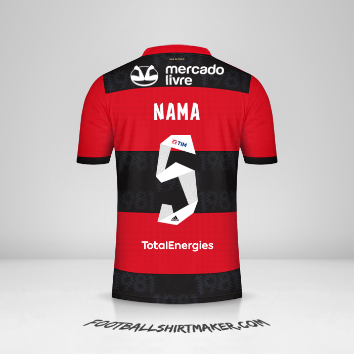 Jersey Flamengo 2021 -  nama - 5