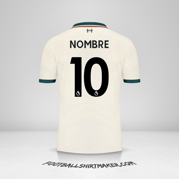 Camiseta Liverpool FC 2021/2022 Visita -  nombre - 10