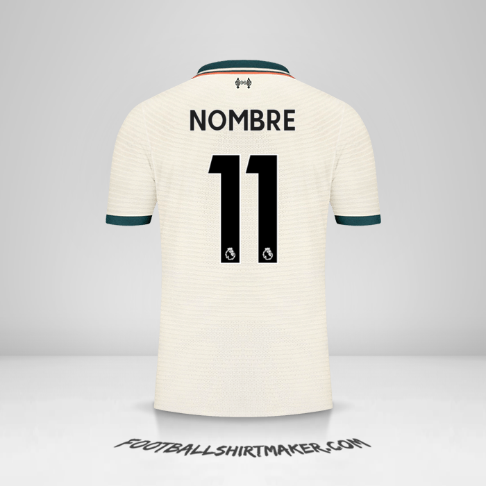 Camiseta Liverpool FC 2021/2022 Visita -  nombre - 11