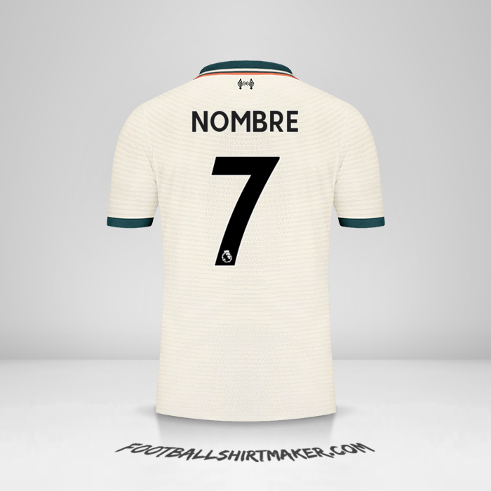 Camiseta Liverpool FC 2021/2022 Visita -  nombre - 7