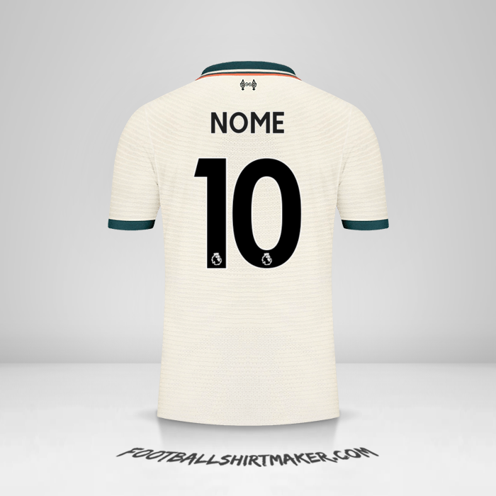Maglia Liverpool FC 2021/2022 Seconda -  nome - 10
