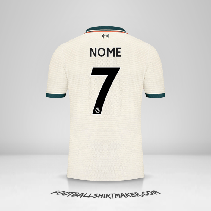 Maglia Liverpool FC 2021/2022 Seconda -  nome - 7