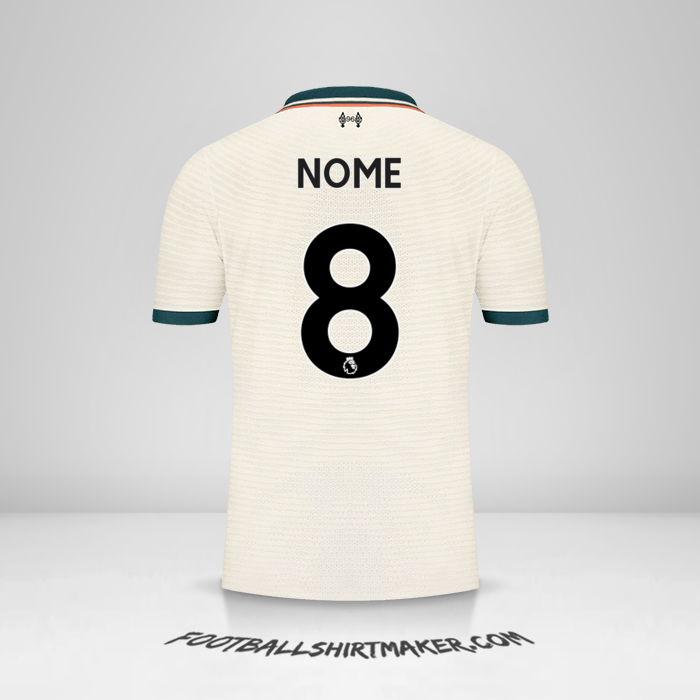Camisa Liverpool FC 2021/2022 Alternativa -  nome - 8