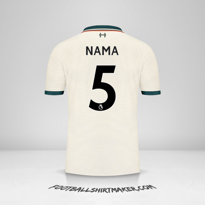 Jersey Liverpool FC 2021/2022 Alternatif -  nama - 5