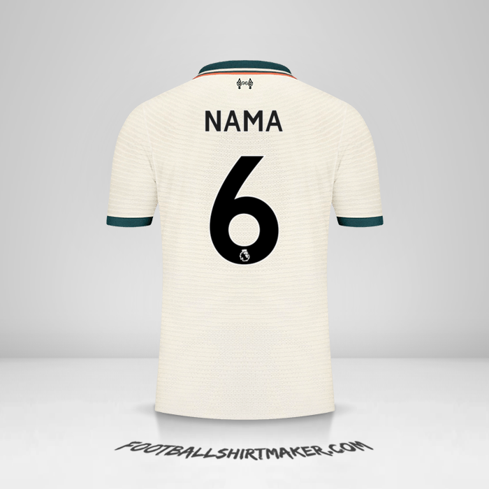 Jersey Liverpool FC 2021/2022 Alternatif -  nama - 6