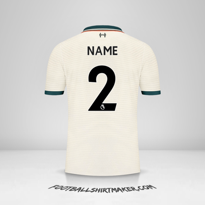 Trikot Liverpool FC 2021/2022 Auswärts -  name - 2
