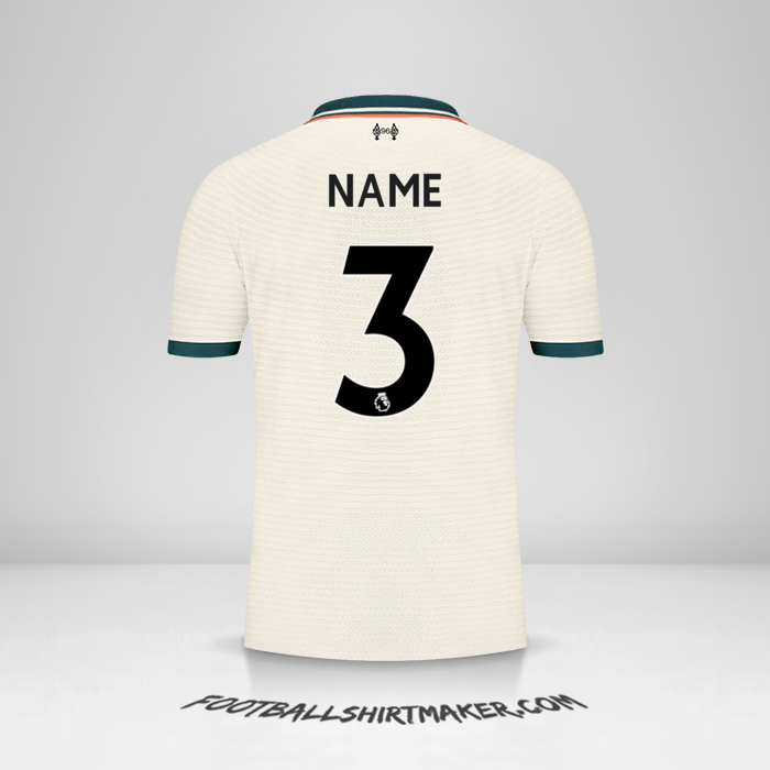Jersey Liverpool FC 2021/2022 Away -  name - 3