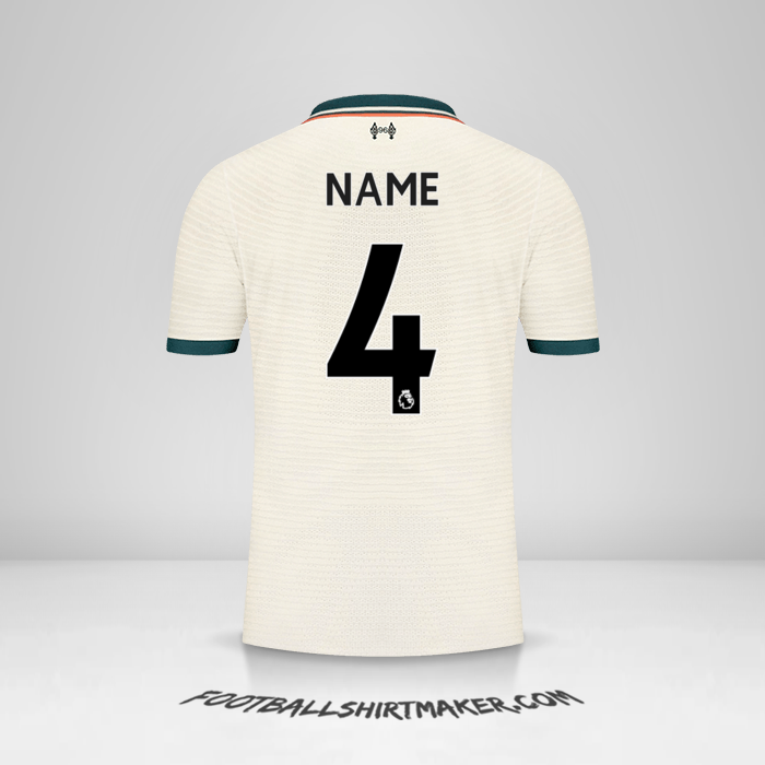 Jersey Liverpool FC 2021/2022 Away -  name - 4