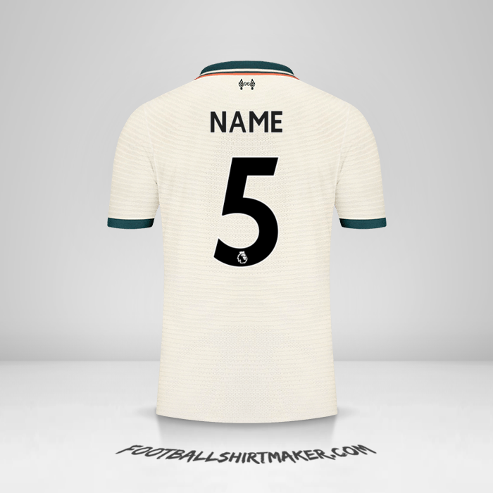 Trikot Liverpool FC 2021/2022 Auswärts -  name - 5