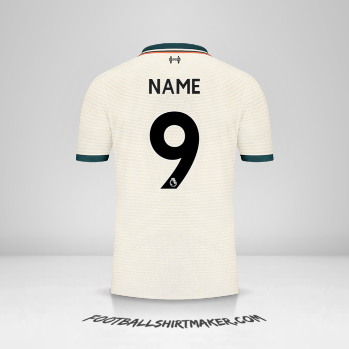 Trikot Liverpool FC 2021/2022 Auswärts -  name - 9
