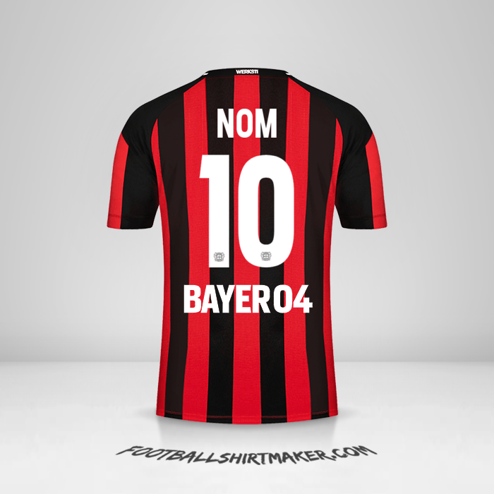 Maillot Bayer 04 Leverkusen 2021/2022 -  nom - 10