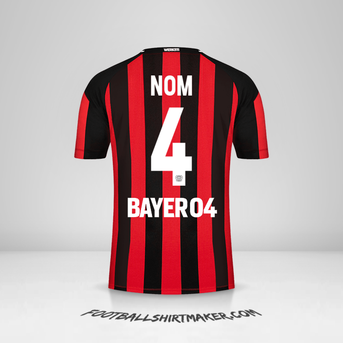 Maillot Bayer 04 Leverkusen 2021/2022 -  nom - 4