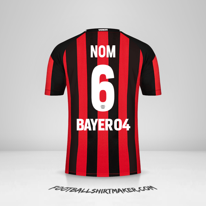 Maillot Bayer 04 Leverkusen 2021/2022 -  nom - 6