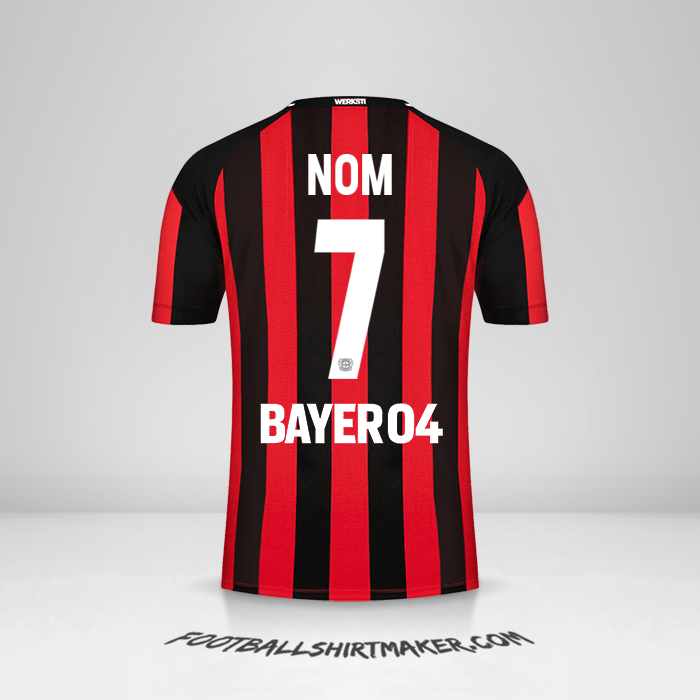 Maillot Bayer 04 Leverkusen 2021/2022 -  nom - 7