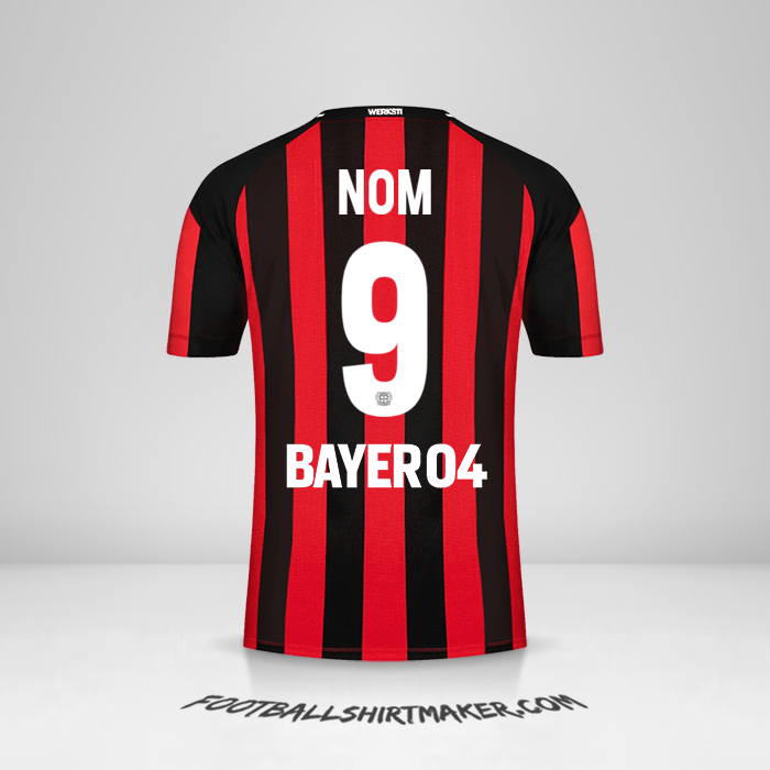 Maillot Bayer 04 Leverkusen 2021/2022 -  nom - 9