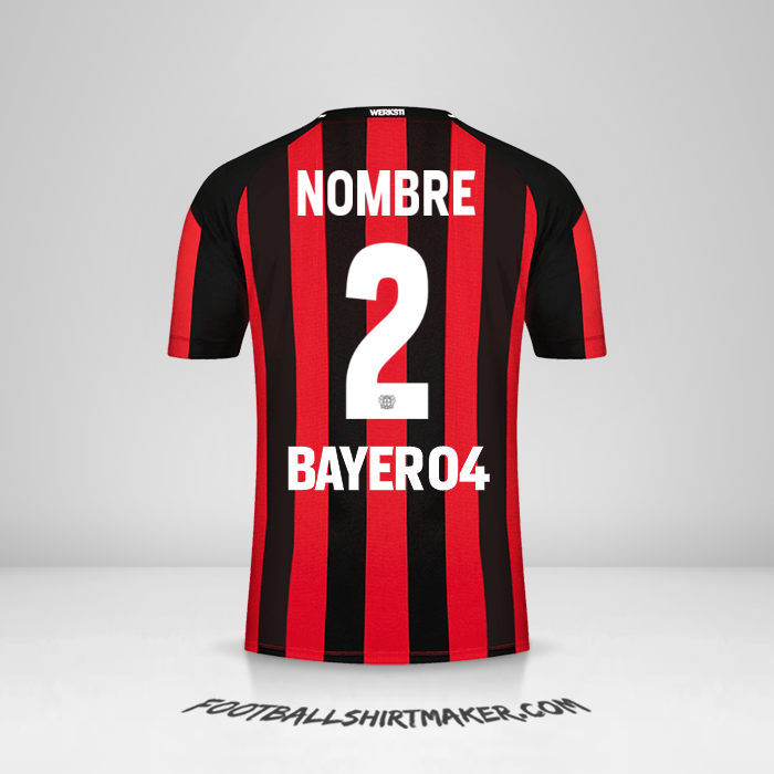 Jersey Bayer 04 Leverkusen 2021/2022 -  nombre - 2