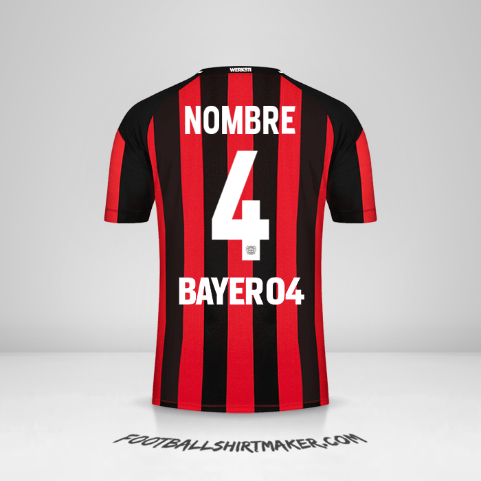 Jersey Bayer 04 Leverkusen 2021/2022 -  nombre - 4