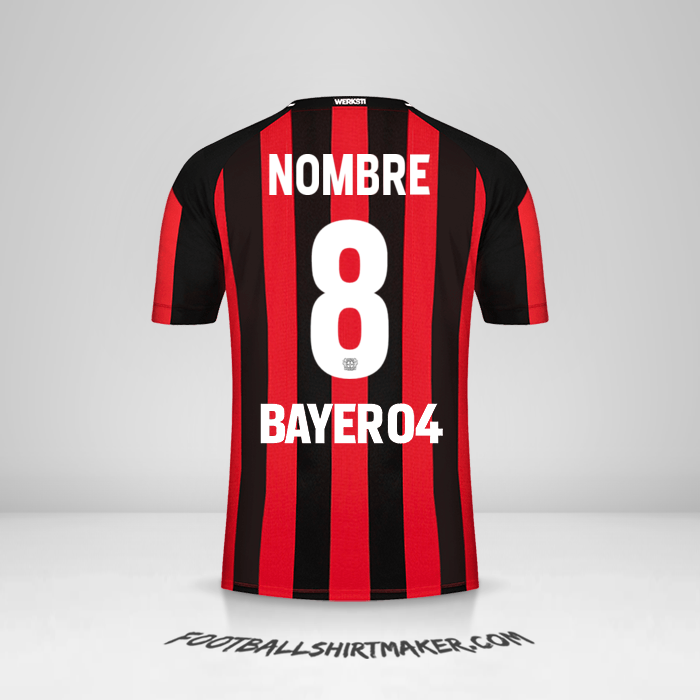 Camiseta Bayer 04 Leverkusen 2021/2022 -  nombre - 8