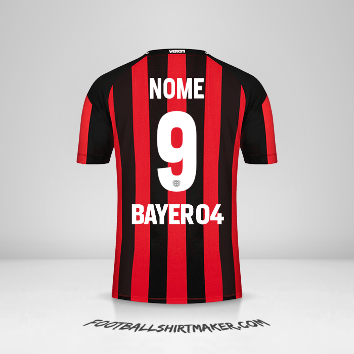 Camisa Bayer 04 Leverkusen 2021/2022 -  nome - 9