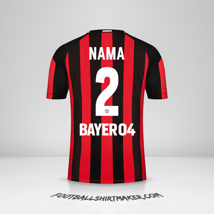 Jersey Bayer 04 Leverkusen 2021/2022 -  nama - 2