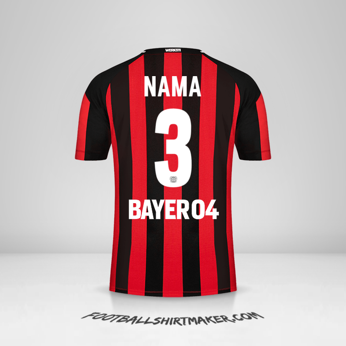 Jersey Bayer 04 Leverkusen 2021/2022 -  nama - 3