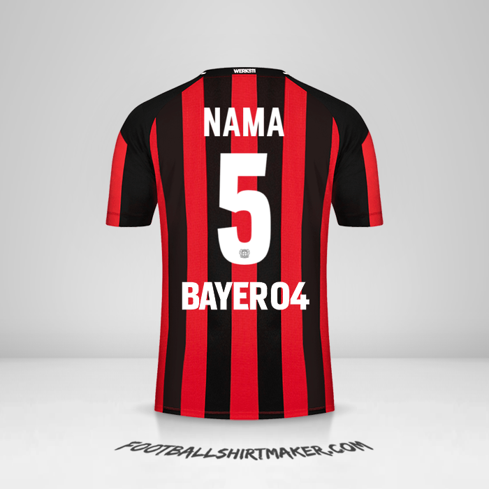 Jersey Bayer 04 Leverkusen 2021/2022 -  nama - 5