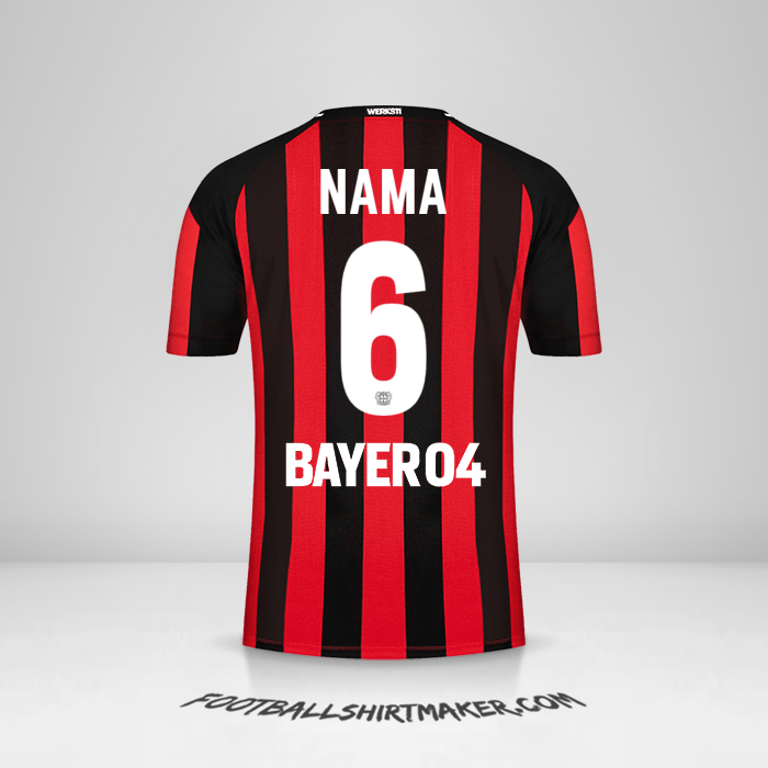 Jersey Bayer 04 Leverkusen 2021/2022 -  nama - 6